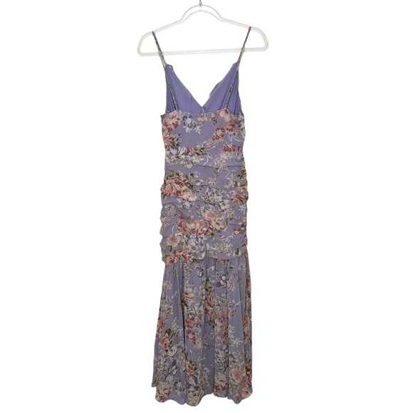 ASTR | NWT Kiana Floral Ruched Ruffle Maxi Dress Medium - Picture 3 of 11